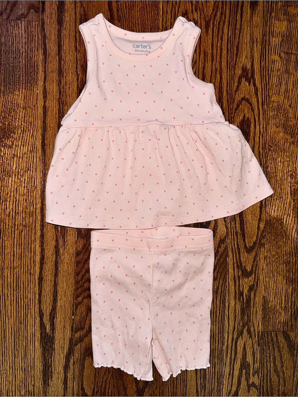 Carter's Baby Pink Polka Dot Set
